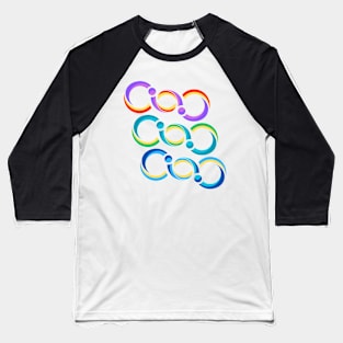 Abstract dumbbells Baseball T-Shirt